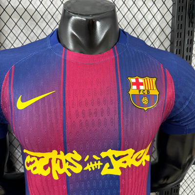 Barcelona Home Cactus Jack 2025/2026 - Player Edition