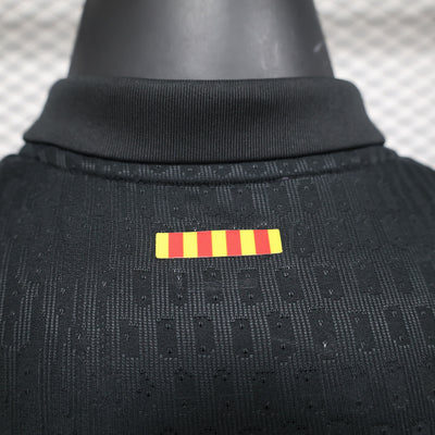 Officiële FC Barcelona Derde Shirt 2024/2025 - Zwart met Blaugrana Details