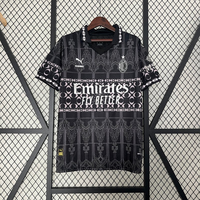Officiële AC Milan Special Edition Shirt 2024/2025 - Zwart met Gotisch Design