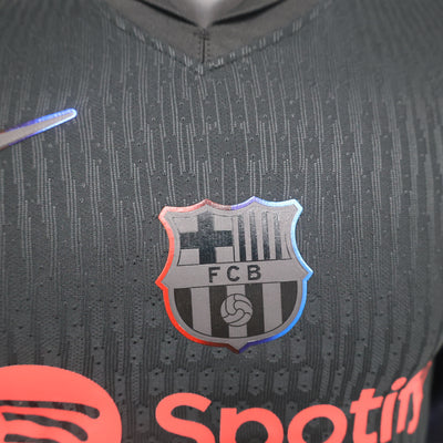 Officiële FC Barcelona Derde Shirt 2024/2025 - Zwart met Blaugrana Details